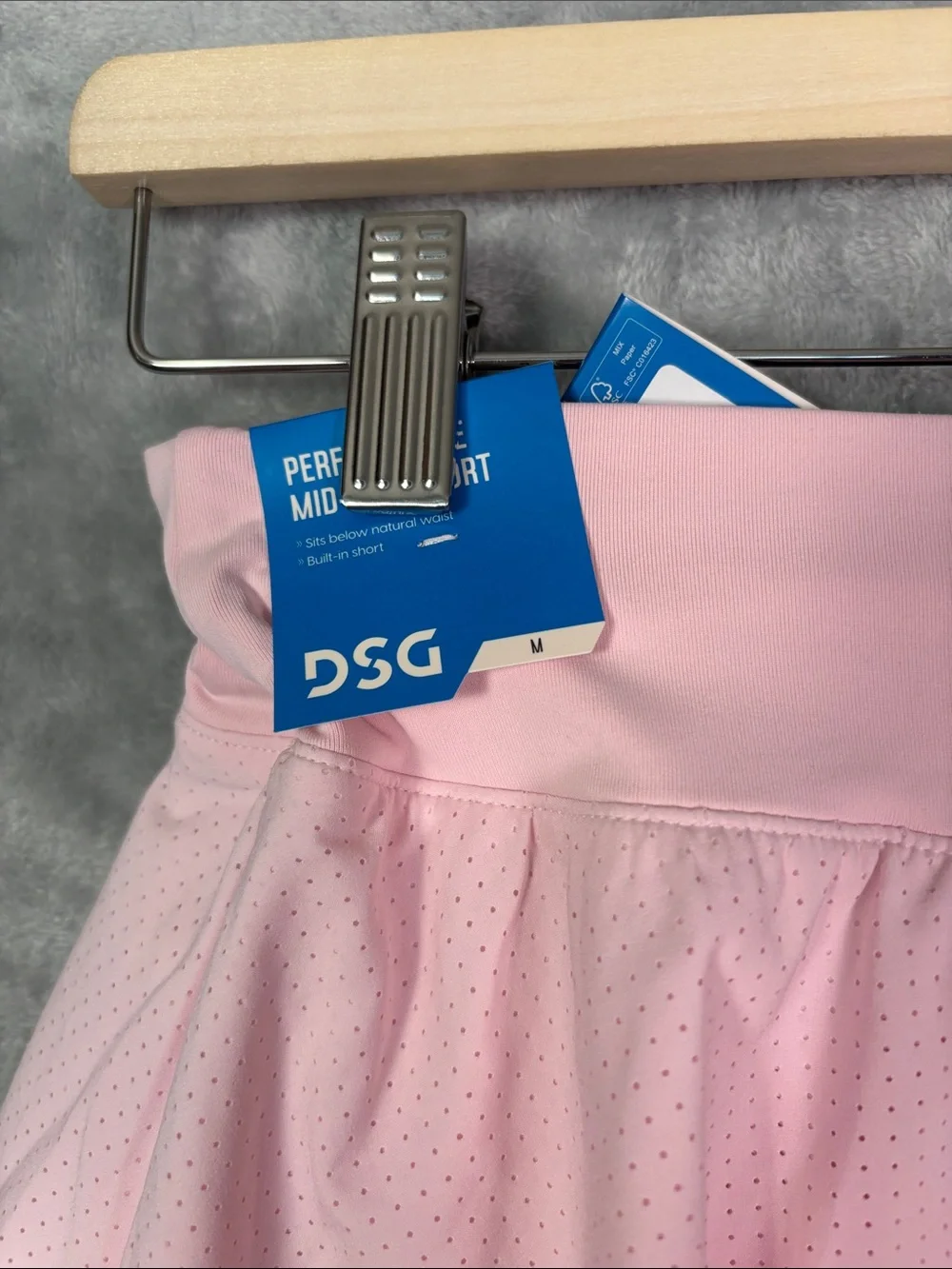 NWT New DSG Pink Stride Performance Mid-Rise Skort Size Girls Medium 10-12 - Picture 9 of 9
